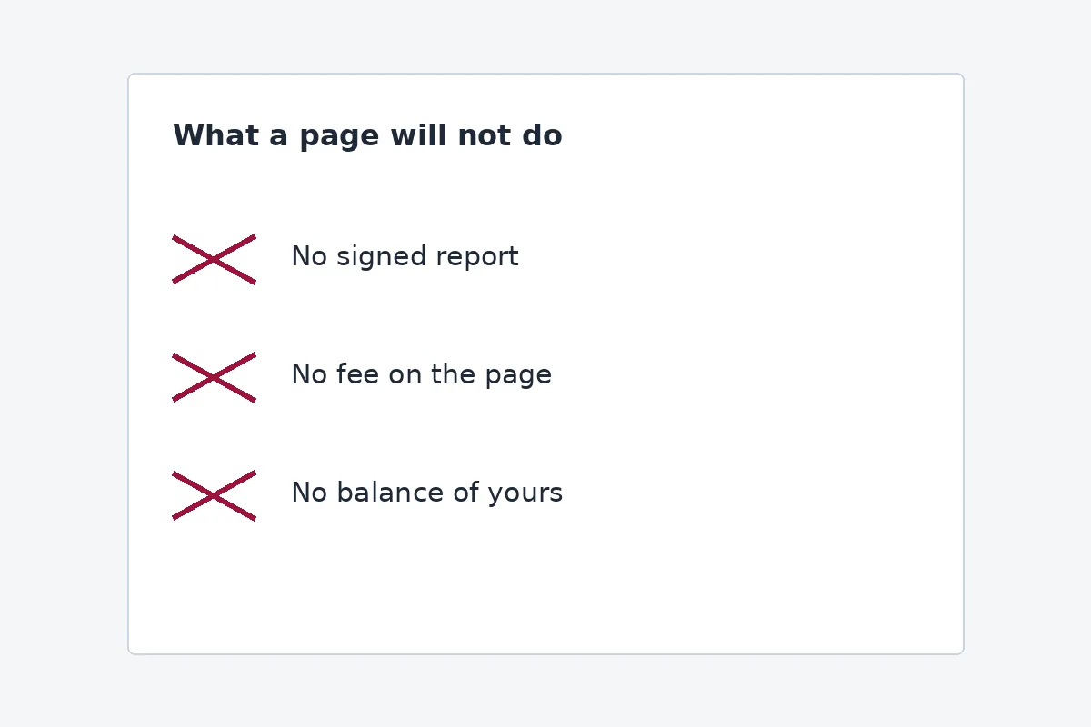A limit sheet that crosses out a signed report and keeps the books through the day