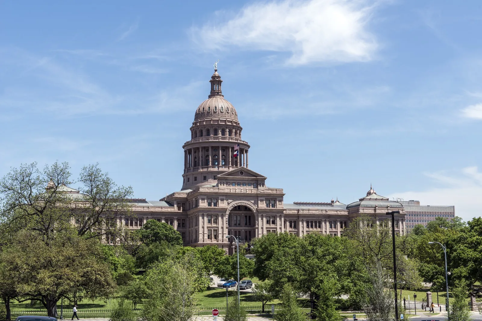 The Texas State Capitol in Austin, pink granite and the dome, photographed by Carol M. Highsmith