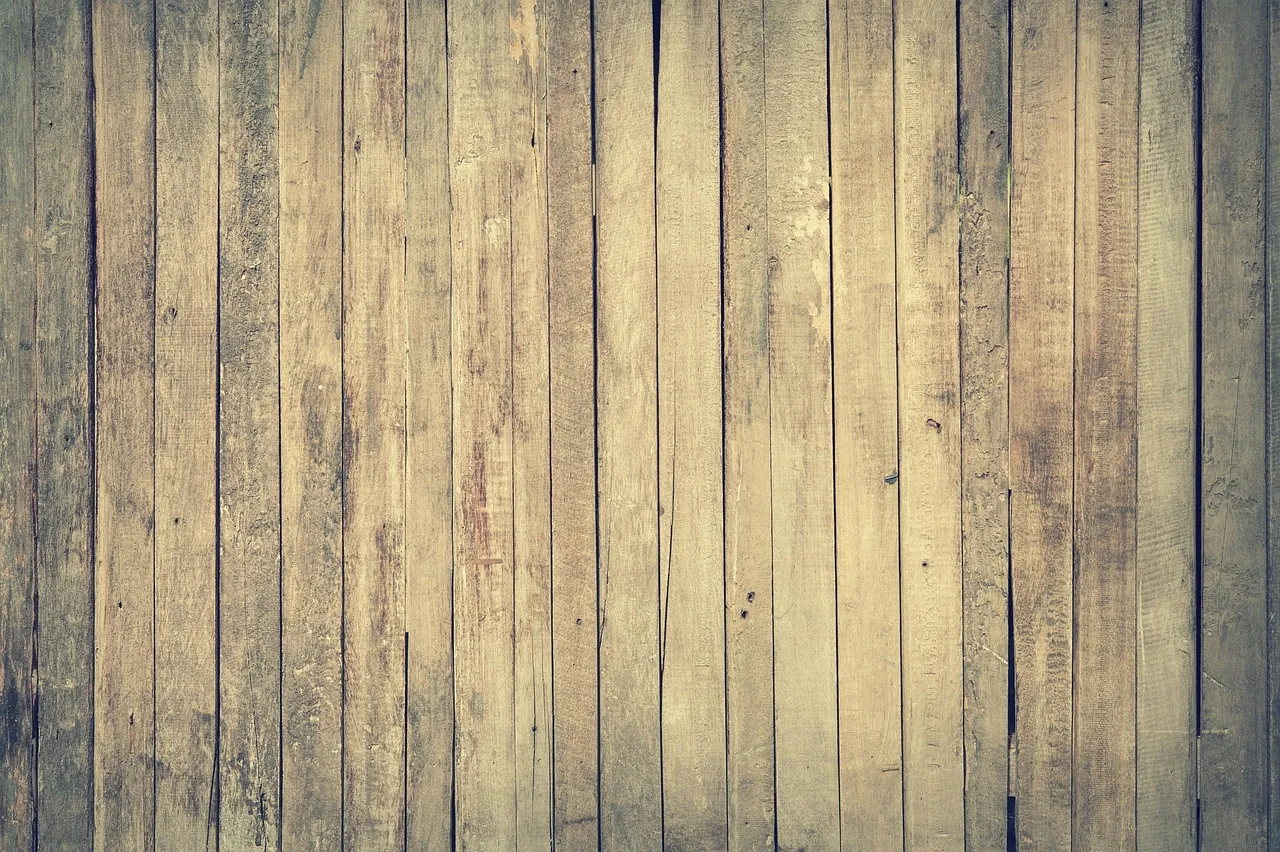 Weathered boards set side by side