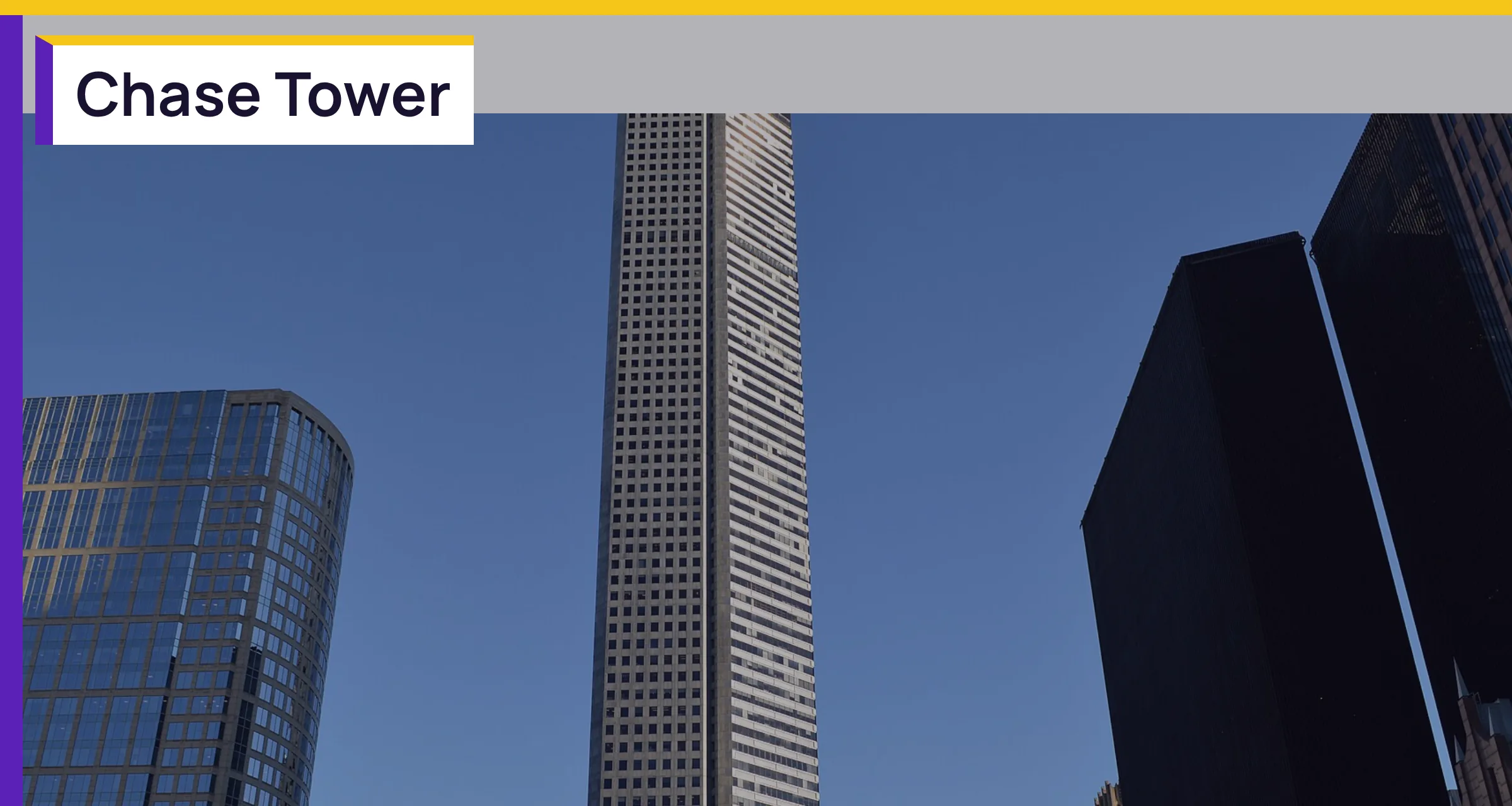 JPMorgan Chase Tower, with the words Chase Tower