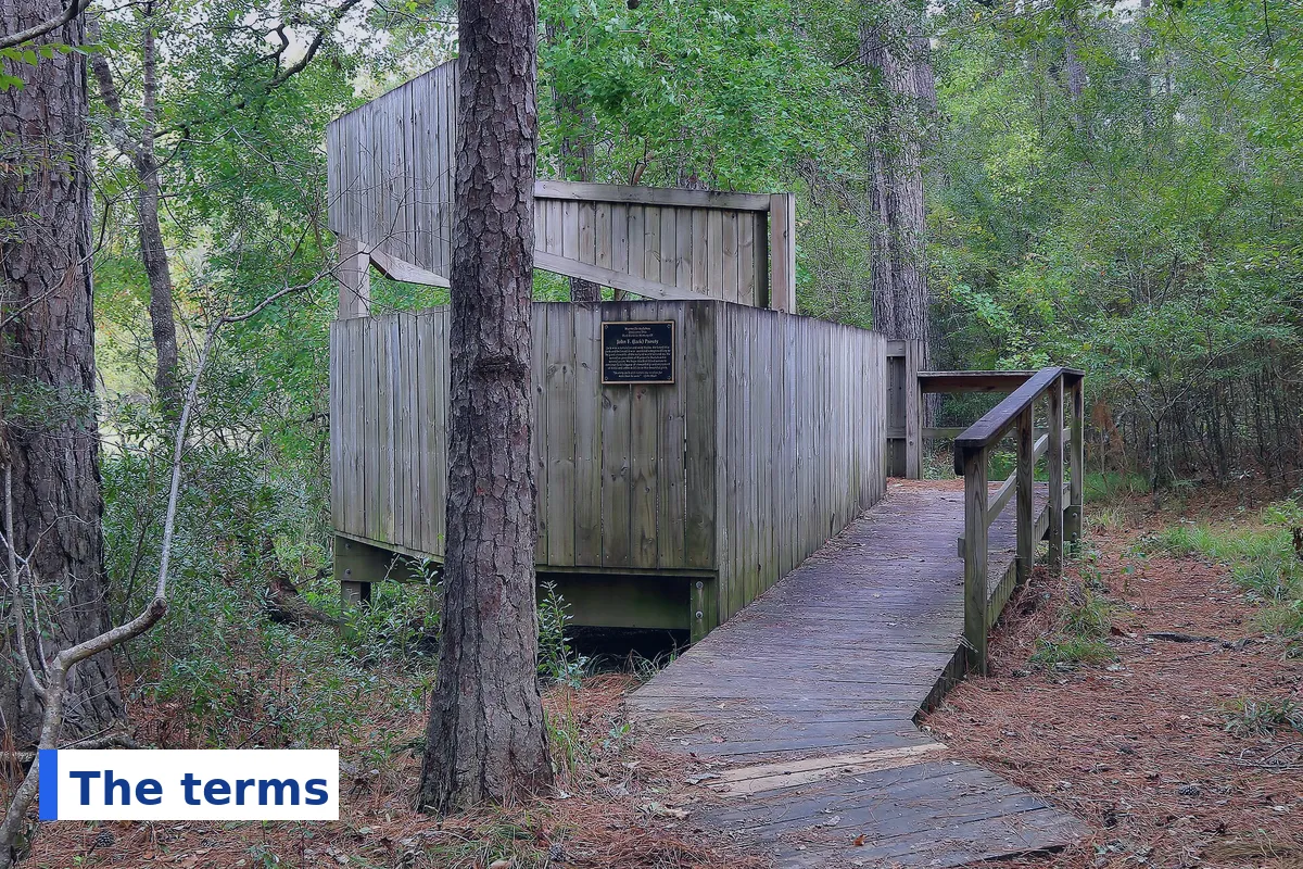 The bird blind at Huntsville State Park