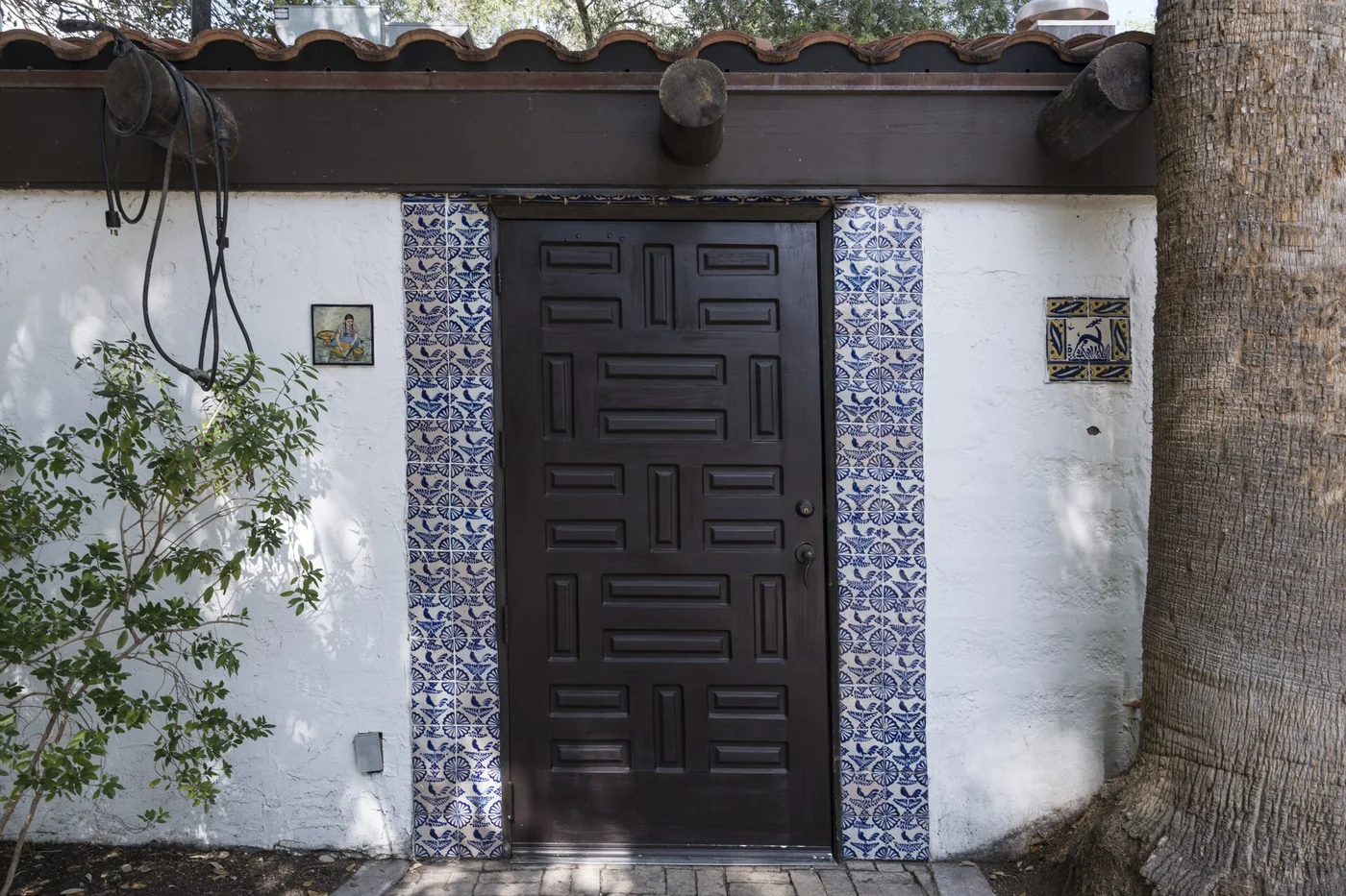 A tiled doorway at Quinta Mazatlan in McAllen