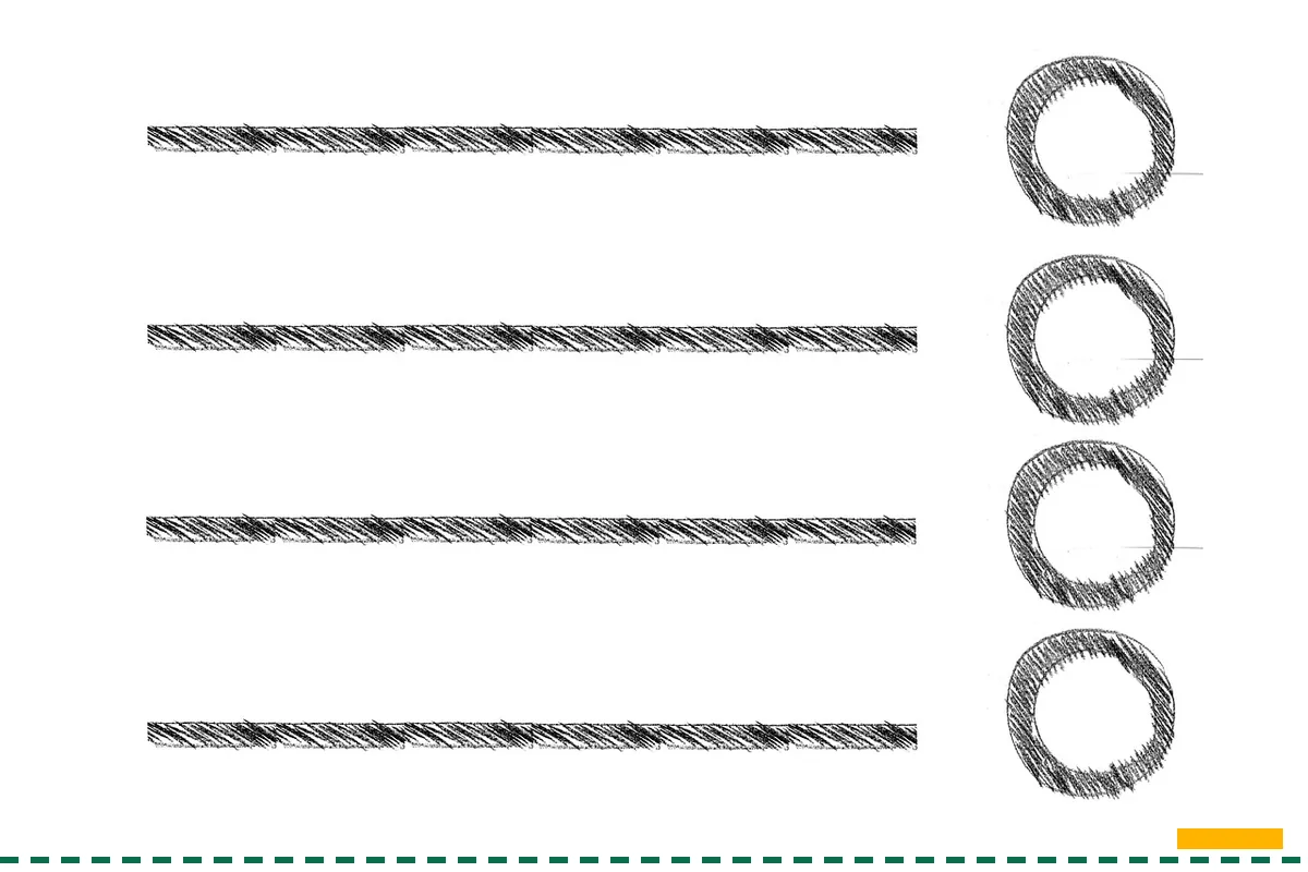 A drawn checklist of four lines, each with a round box beside it