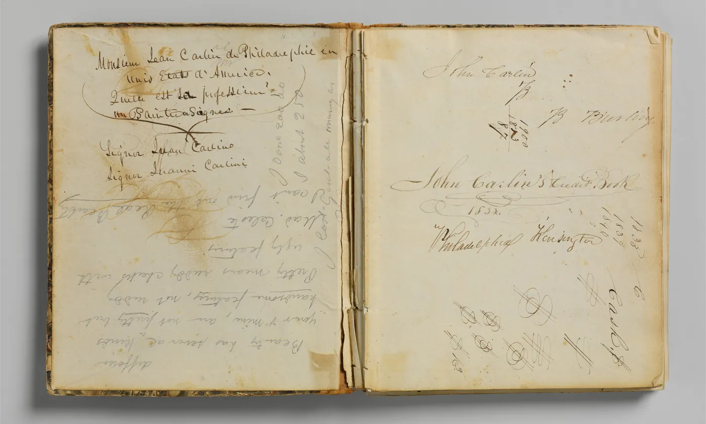 The title page of a handwritten credit book