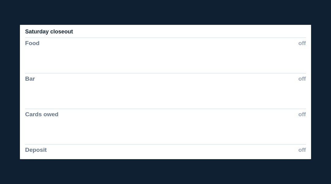 Four totals still apart