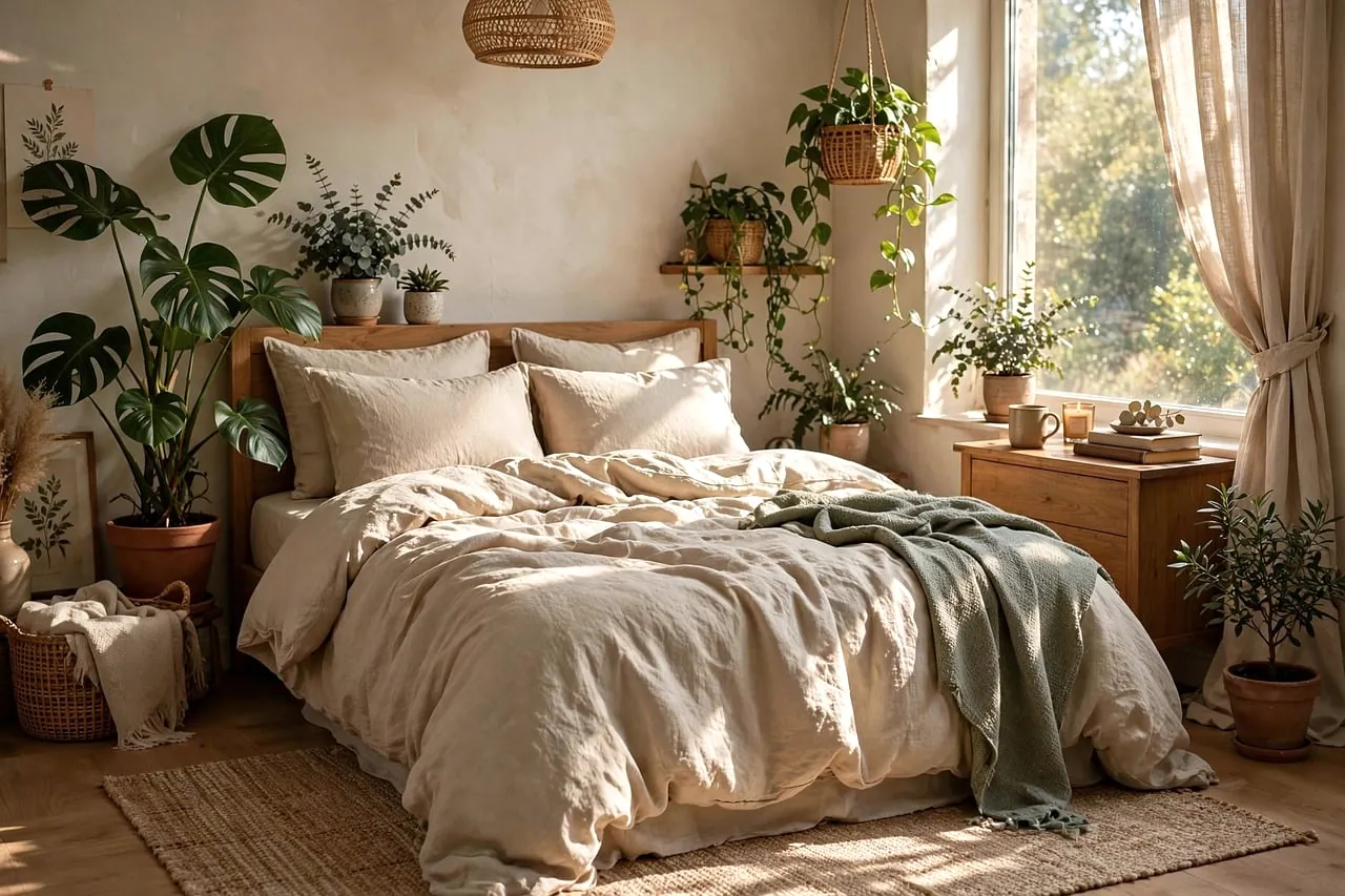 A green plant beside a bright window